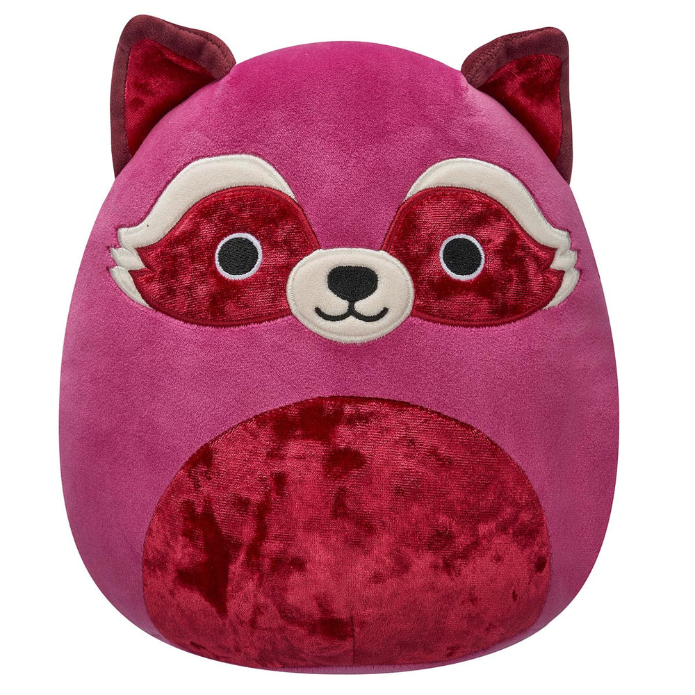 8-Inch Olivieri the Maroon Raccoon with Velvet Accents