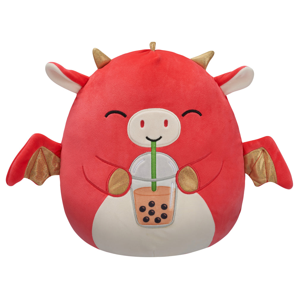 12-Inch Baiden the Red Dragon with Boba Drink