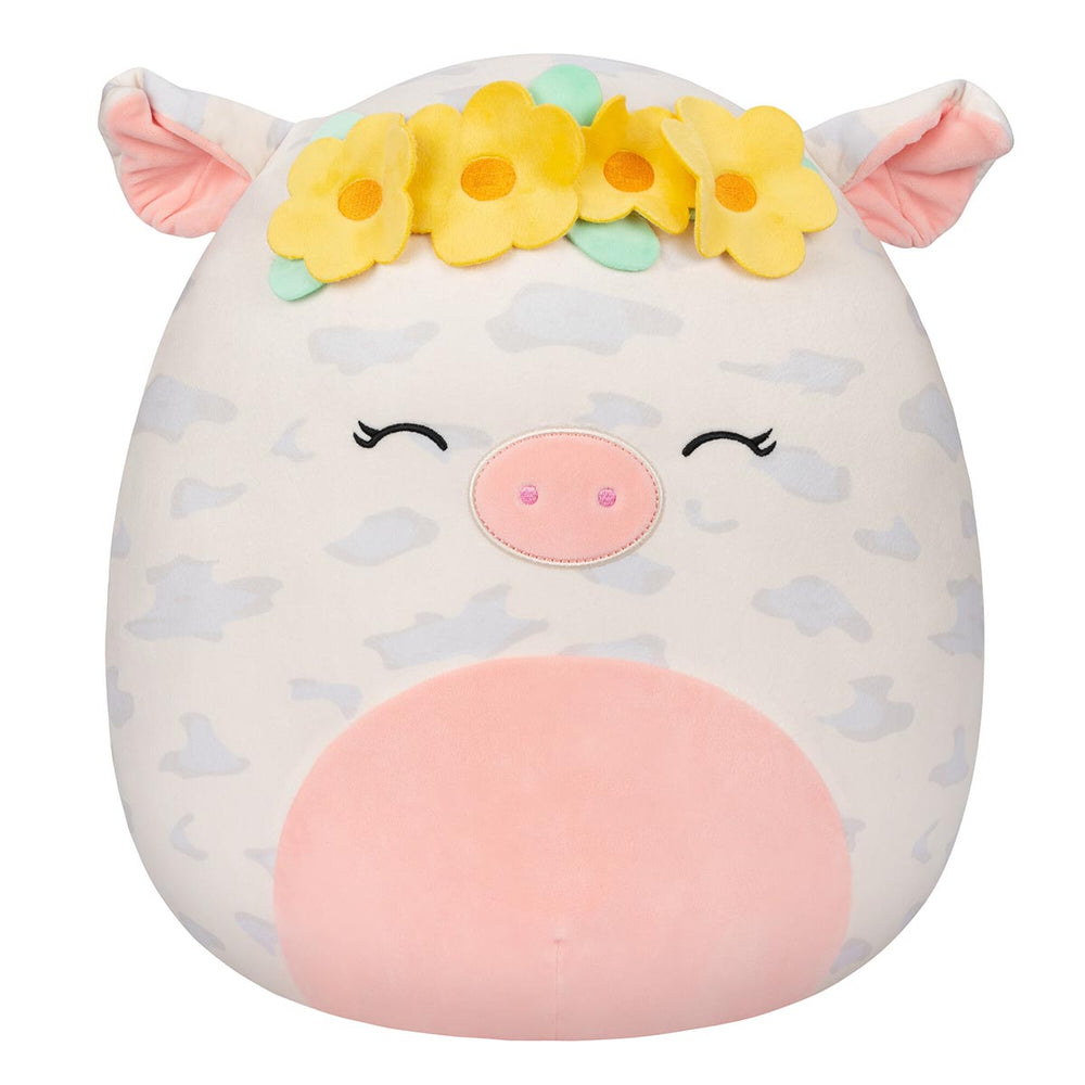 16-Inch Rosie the Spotted Pig with Yellow Flower Crown