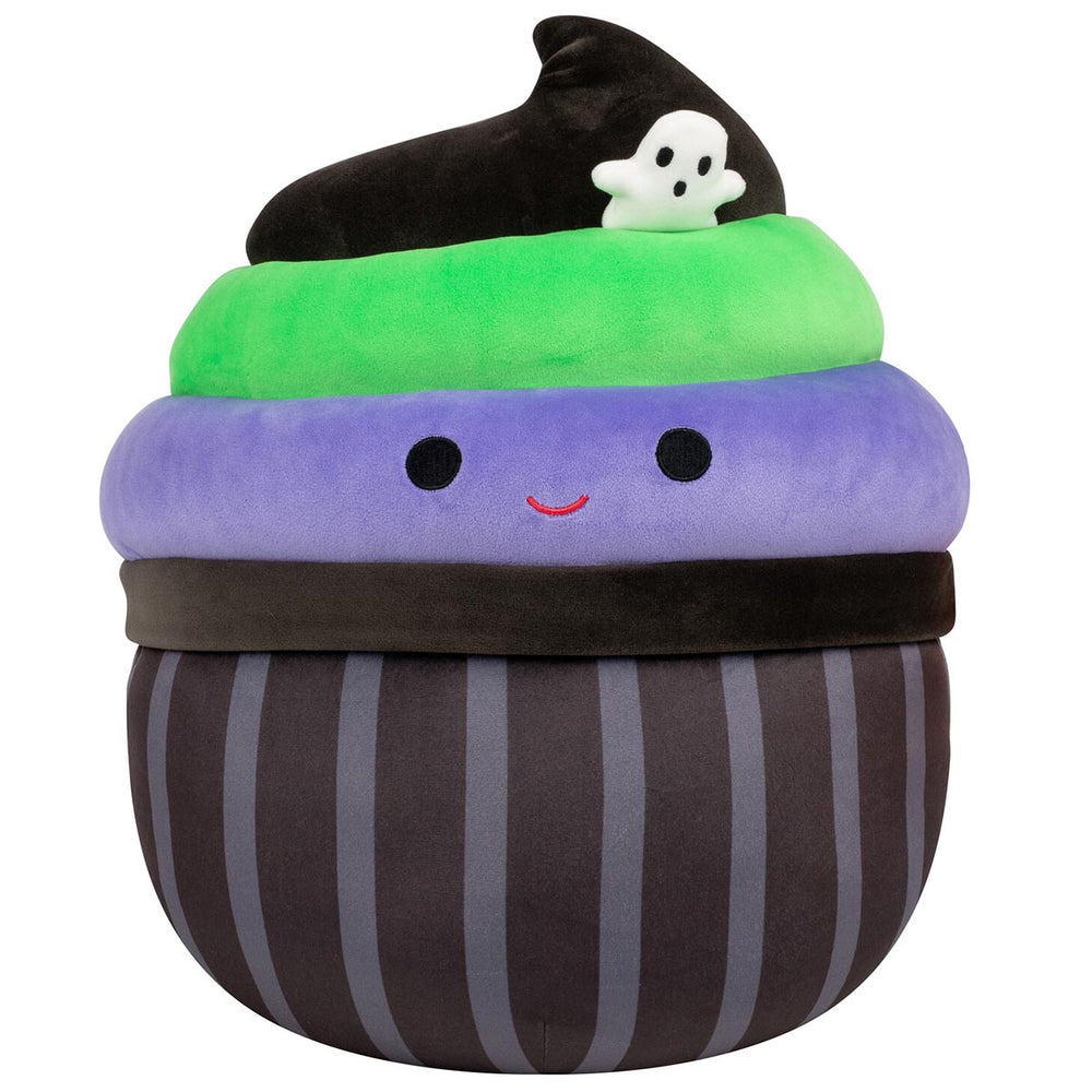 12-Inch Kurt the Black Cupcake With Green and Purple Frosting