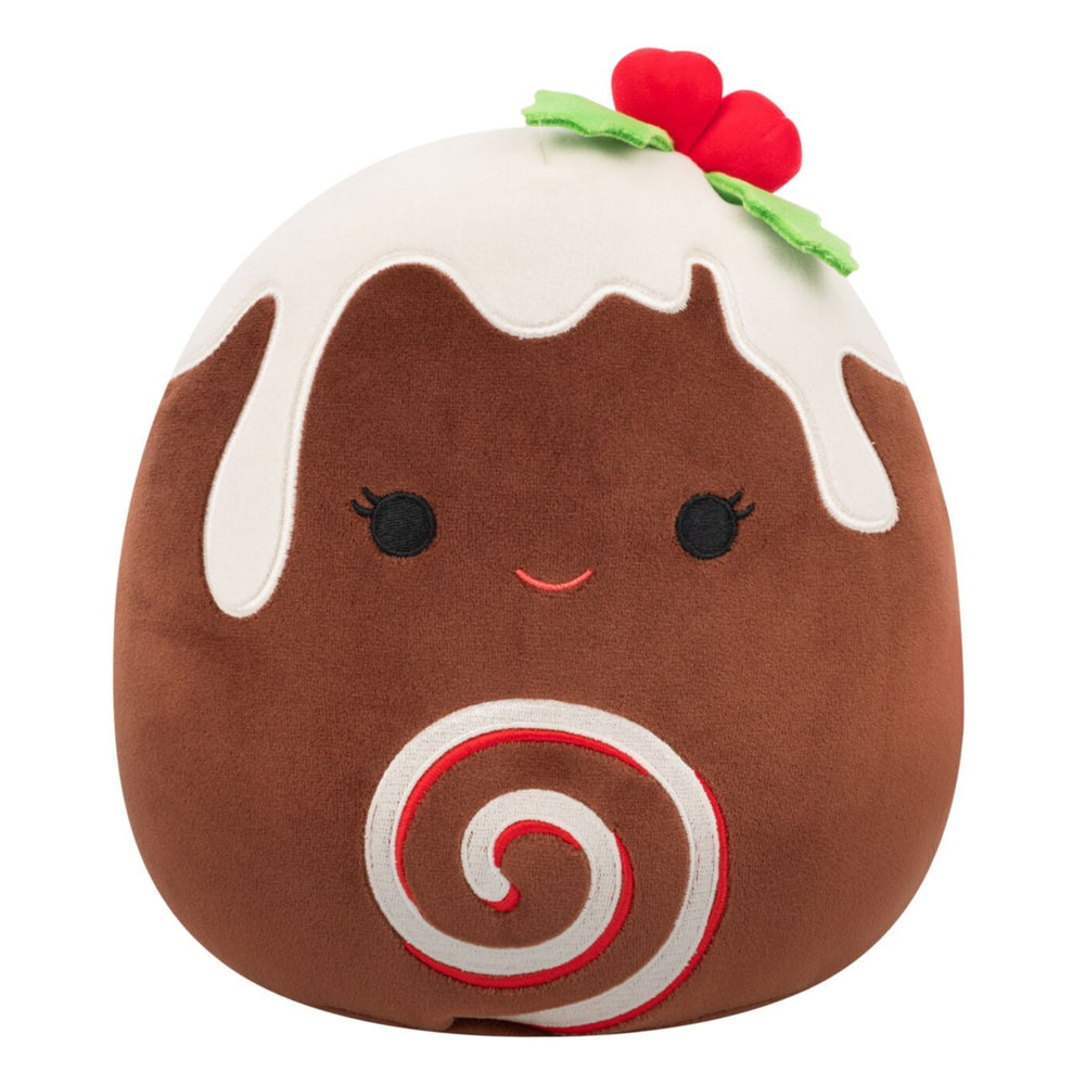 8-Inch Fleur the Yule Log with Holly